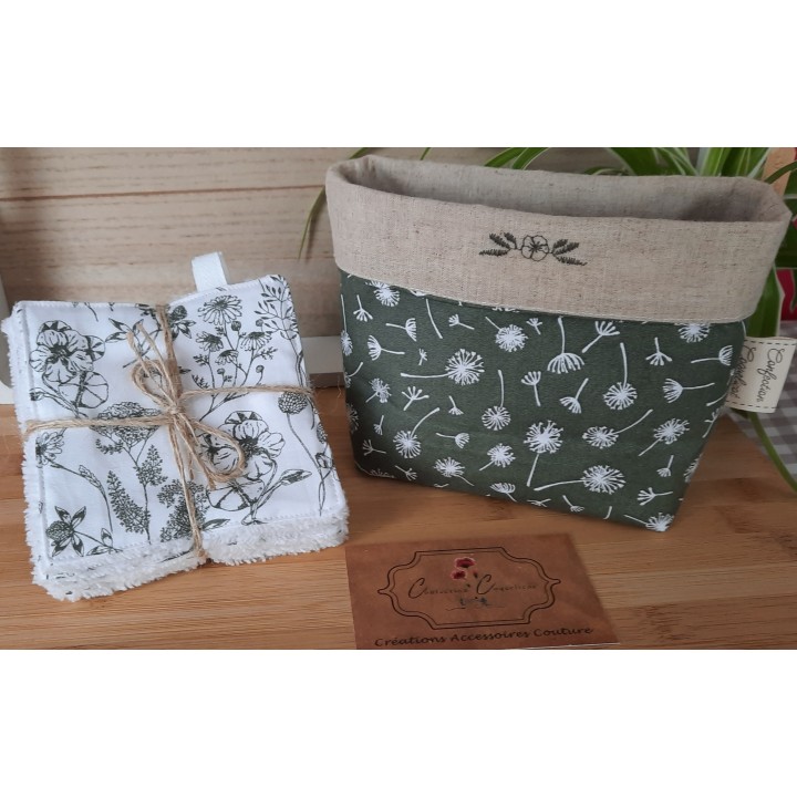 PANIERE ET LOT DE LINGETTES