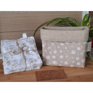 PANIERE ET LOT DE LINGETTES