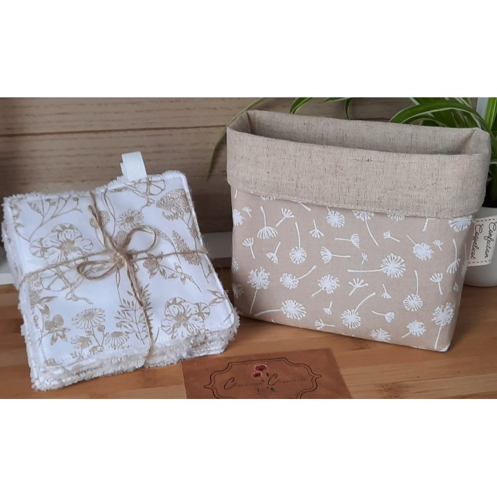 PANIERE ET LOT DE LINGETTES
